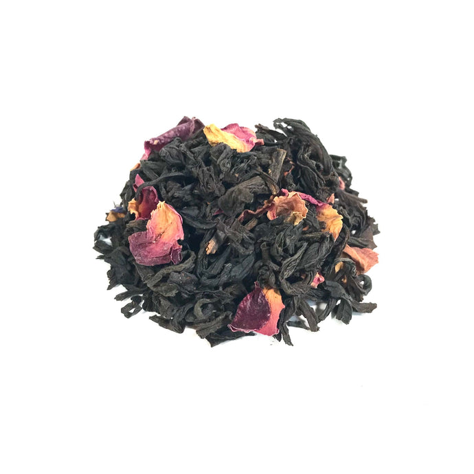 Loose leaf earl grey rose tea